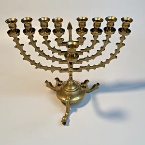 Rosenthal Judaica Collection Messing Gelenk Menora Kerze Chanukka LESEN - Bild 1 von 14
