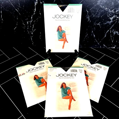 Lote de 4 Pantimedias Jockey Transparentes Cómodas Día Transparentes Control Top M Esmoquin Negro Foto 1 de 4