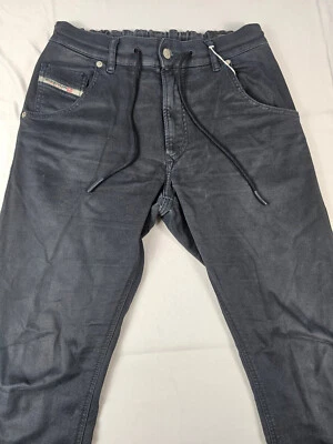 Diesel Krooley-E-NE Jogg Jeans Sweat Jeans dunkel grau Größe 28/32 - Bild 1 von 4