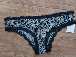 Ladies Plus Size 20 Navy Patterned KNICKERS - NWT - Picture 1 of 2