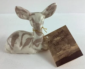 St. Helens Ash Ware Doe Deer Figurine w/Tag - Picture 1 of 8