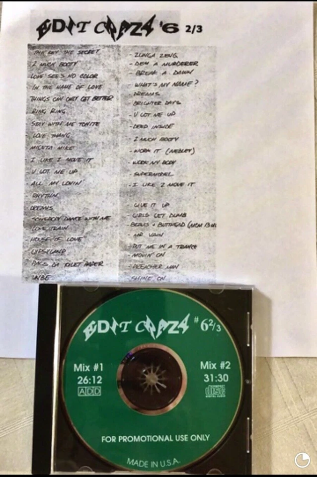NEW RARE WBMX Chicago House Street Mix EDIT CRAZY 6 2/3 DJ BOBBY D CD Foto 1 de 1