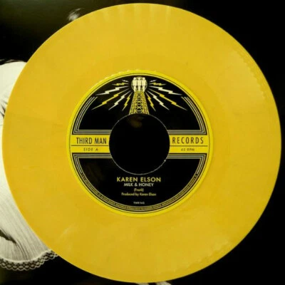 Karen Elson - Milk & Honey 7" Milk/Honey Colored Vinyl Third Man Records TMR rsd - Image 1 of 3