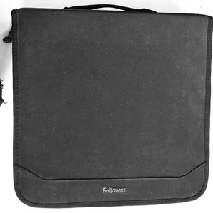 Fellowes Media Storage Case w/Zipper - Holds 128 CDs/DVDs/Games ~ in Sleeves - Picture 1 of 7