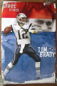 Póster de Tom Brady True Patriot 2005 Costacos (usado) - Imagen 1 de 3