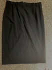 MONDI BLACK PENCIL SKIRT WITH KICK PLEAT IN BACK LINED SIZE 42