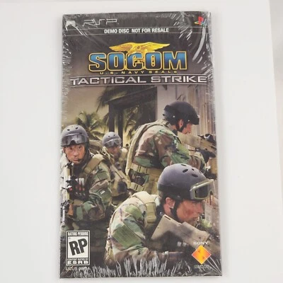 Socom U.S Navy Seals Tactical Strike DEMO SEALED Sony PSP PlayStation Portable - Image 1 of 4
