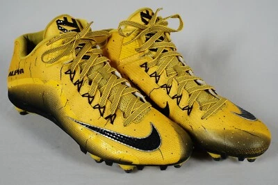 Nike Alpha Pro 2 3/4 D Football Cleat 705409-700 Men' US 13 Yellow Black - Image 1 of 4