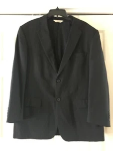 Pronto Uomo 40R 46W Black 100% Suit Sports Jacket Coat - Picture 1 of 12