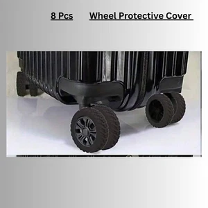 Luggage Wheel Covers Suitcase Wheel Protector Silicone Luggage Wheel Cover - Picture 1 of 2
