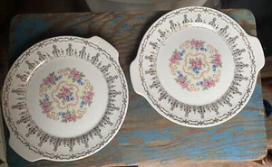 1930's Sebring Pottery Co. USA 8” serving platter, Rose Bower 22 K Gold - Picture 1 of 3