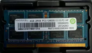 Elpida 4GB 2RX8 PC3-12800S Laptop Memory RAM - Picture 1 of 1
