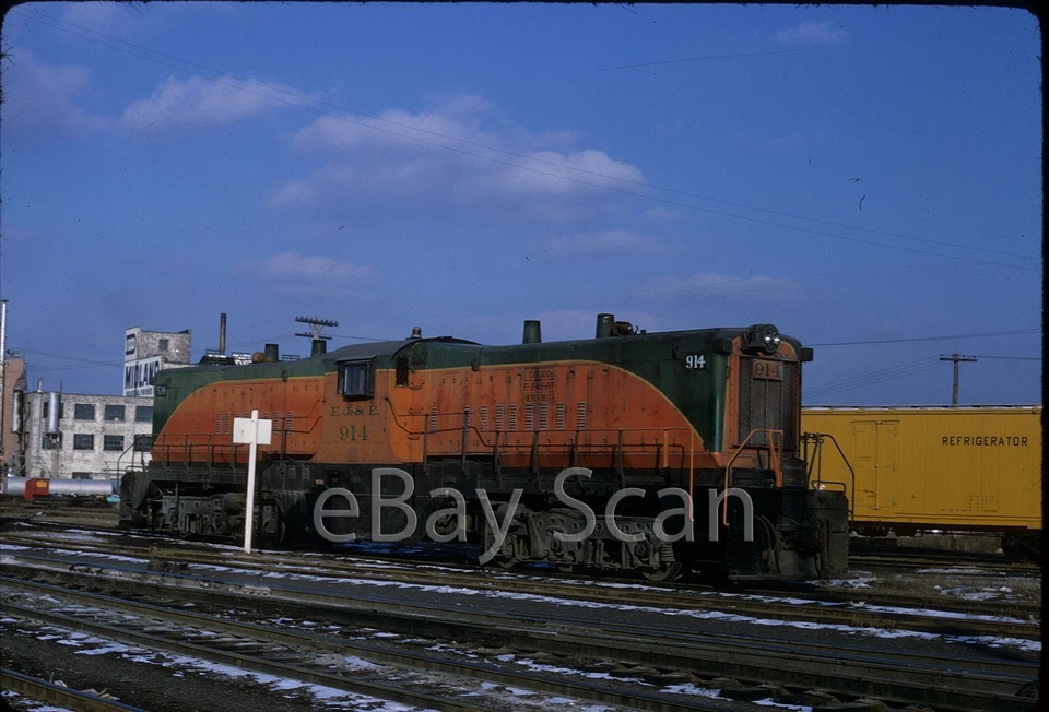 Diapositiva original - EJ&E Baldwin transferencia cabina central DT6-6-2000 914 Waukegan IL 68 Foto 1 de 1