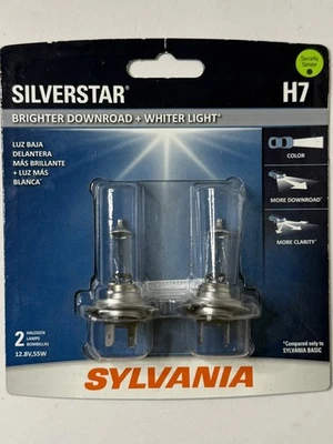 NEW - Sylvania Silverstar H1 Pair Set High Performance Headlight 2 Bulbs - Image 1 of 2