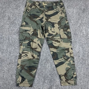 Wrangler Camo Cargo Pants Boys Size 16 Husky Jogger - Picture 1 of 13