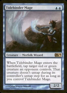 Magic The Gathering - Tidebinder Mage Magic 2014 (M14) #73 raro LP - Imagen 1 de 2