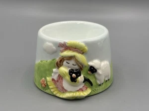 Vintage Enola Collectibles by Nichinan Egg Cup "Mary had a Little Lamb" - Picture 1 of 5
