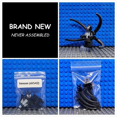 LEGO® NUEVO Minifigura Venom sh542 con Tendrils Personalizado Spider-Man Spider-Verse Foto 1 de 4