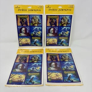 Goosebumps Books Hallmark Stickers 4 Packs w/ 4 Sheets NOS Vintage 1995 Spooky - Picture 1 of 5