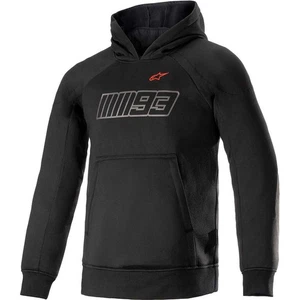 MM93 Hoodie Alpinestars Thunder - Black/Shiny Red 42005221303 - Picture 1 of 2