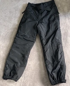 CB Sports Men’s Self Belt SKI Black Soft-Shell Pants Size M 100% Polyester - Picture 1 of 15