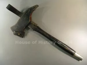 121608, Feuerwehr Beil/Axt, mit Lacklederkoppelschuh für Schneide/Spitze ca 1940 - Bild 1 von 12