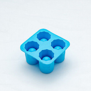 Summer DIY Ice Making Edible Ice Tray Freezer Mold Square 4 Ice Cup Ice Tray