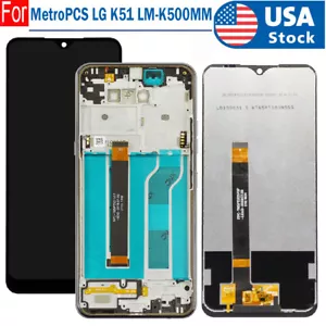 For MetroPCS LG K51 LM-K500UM LMK500UM K500MM LCD Touch Screen Digitizer ±Frame - Picture 1 of 11