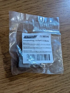 Enchufe acoplador Speedaire 30E545 1/4" FNPT 1/4" cuerpo nuevo en paquete - Imagen 1 de 2