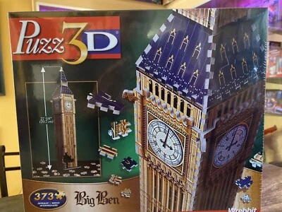 Big Ben 373 Piece 3D Jigsaw Puzzle  Wrebbit Puzz3d Factory Sealed! - Image 1 of 2
