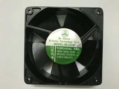 Bi-Sonic 4E-230B 230V 50/60HZ 22/21W 12038 12CM High Temperature Cooling Fan
