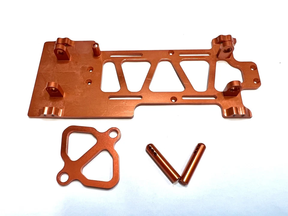 680013 ORANGE ALUMINIUM BATTERY HOLDER SET 1:18 HSP SCALE ROCK CRAWLER - Image 1 of 1