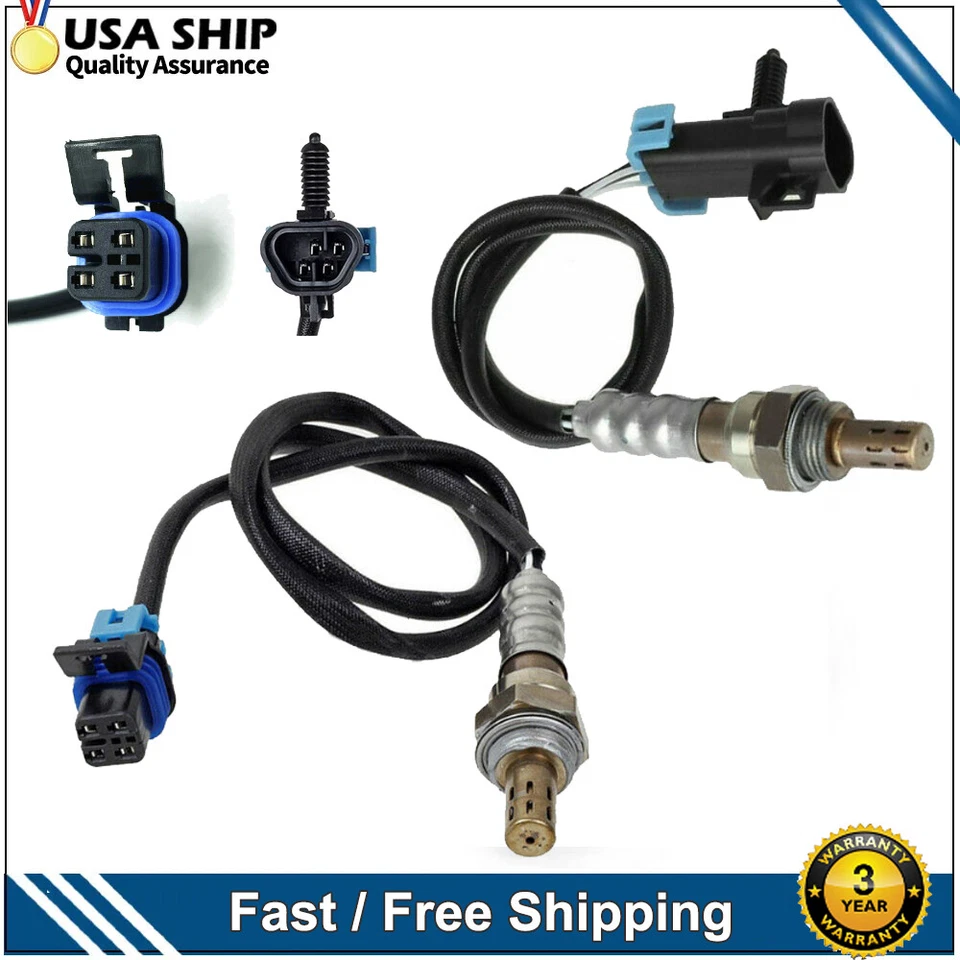Sensor de oxígeno O2 aguas arriba + aguas abajo 2 piezas para Chevrolet HHR 2006 2007 2,4 L L L4 Foto 1 de 4
