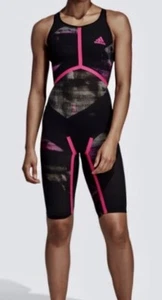 ADIDAS Adizero XVIII Freestyle Open Back Kneesuit Swim Suit Women 22 24 26 30 32 - Picture 1 of 11