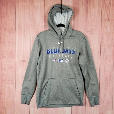 Nike Toronto Blue Jays Sweatshirt Mens Sz M Baseball DriFit Pullover Hoodie - Image 1 of 4