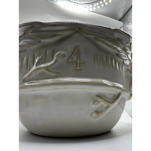 Pottery Barn 12 Days Of Christmas Schale Tag 4 "Vier rufende Vögel" Weihnachtsschale - Bild 1 von 13