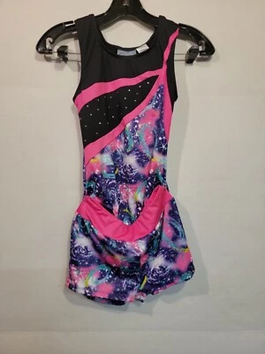 Niñas Danskin Freestyle Multicolor Leo&Short Set Talla L 10/12  Foto 1 de 4