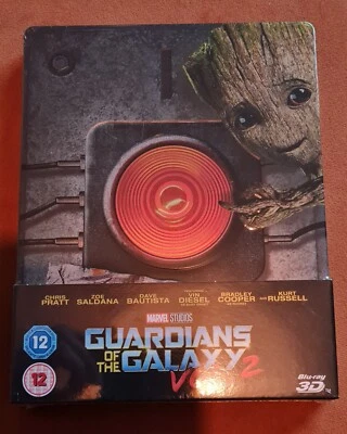 Guardians of the Galaxy Vol. 2 Play.com Exclusive 3D/2D Blu-Ray Steelbook OOP - Image 1 of 2