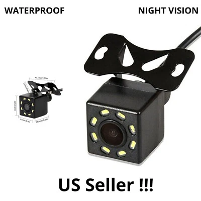 Backup Camera Rearview Universal Mount Wide Angle 8 LED for ALPINE Car Radio - Image 1 of 4