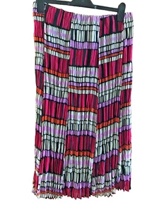 NWT Summer Epilogue size12 skirt chiffon feel+lined, pleat/crinkle,Red/Black NWT - Picture 1 of 5