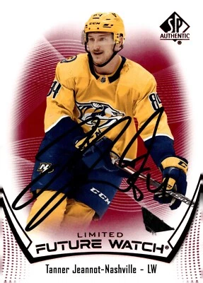 Tanner Jeannot - Signed 2021-22 SP Authentic Limited Future Watch Rookie # - Image 1 of 2