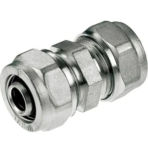 PEX-AL-PEX Union Straight Pipe Connector 16mm 20mm Brass Compression Fittings - Picture 1 of 2
