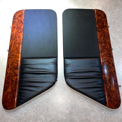 Juego de cubierta de altavoz trasero Mercury Cougar Ford TBird 1989 1993 grano de madera y negro Foto 1 de 4
