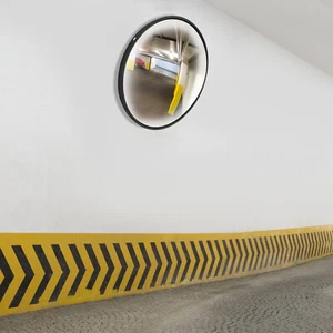 12" Traffic Convex Mirror Wide Angle Safety Store Corner Blind Spot Security - Picture 1 of 16