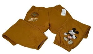 Disney Mickey Mouse & Friends Girls Jogger Pants Color Mustard, Size M (8) - Picture 1 of 6