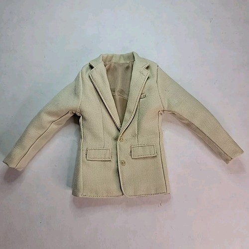 OFF WHITE ABBIGLIAMENTO BIANCO SPORCO GIACCA TUTA CON FODERA PER FIGURINA 12" *OTTIME CONDIZIONI