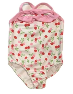 PENELOPE MACK GIRLS SWIMSUIT - CHERRY PINK SZ 2T - ONE PIECE UPF 50+ - Picture 1 of 1