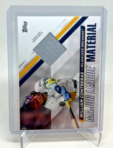2024 Topps Series 2 Major League Materials WILLIAM CONTRERAS Jersey Patch Brewer - Picture 1 of 2