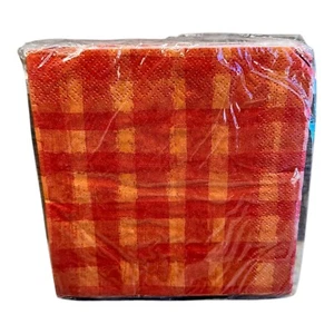 Vintage American Greetings DesignWare Autumn Splendor Beverage Napkins 16 3 Ply - Picture 1 of 2