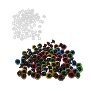 100 ud. Ojos de seguridad ojos de plástico con pupila manualidades ojo 10 mm colorido - Imagen 1 de 9